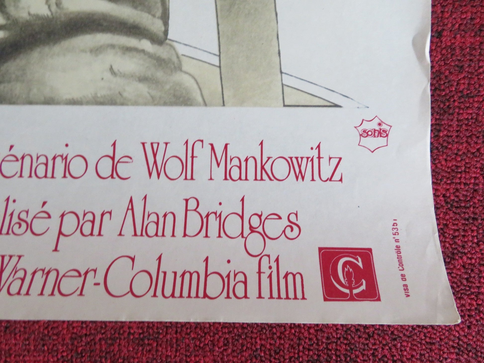 THE HIRELING FRENCH POSTER ROLLED ROBERT SHAW SARAH MILES 1973 Rendezvous Cinema Movie posters