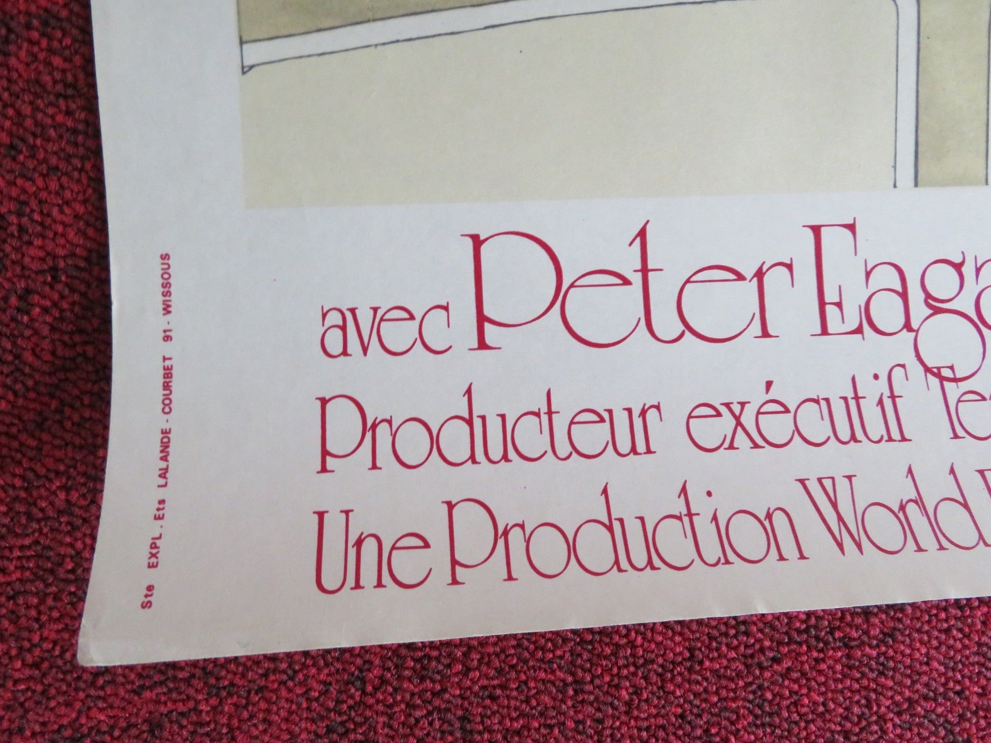 THE HIRELING FRENCH POSTER ROLLED ROBERT SHAW SARAH MILES 1973 Rendezvous Cinema Movie posters