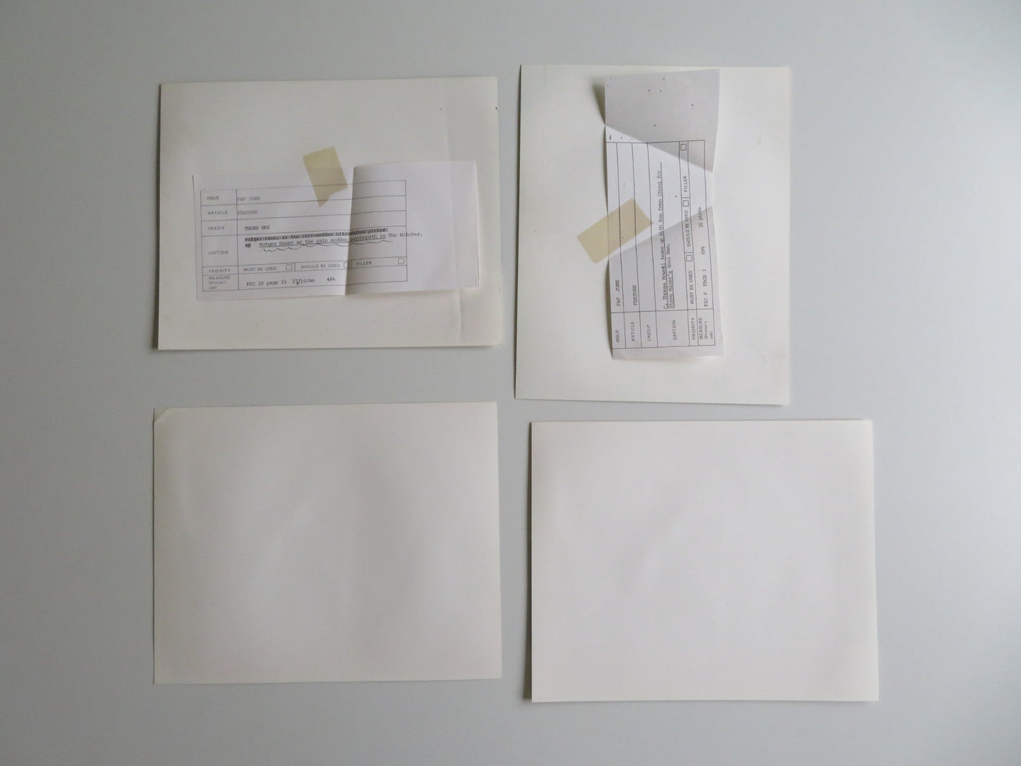 THE HITCHER MOVIE STILL PHOTO LOT OF 4 RUTGER HAUER C. THOMAS HOWELL 1986 - Rendezvous Cinema