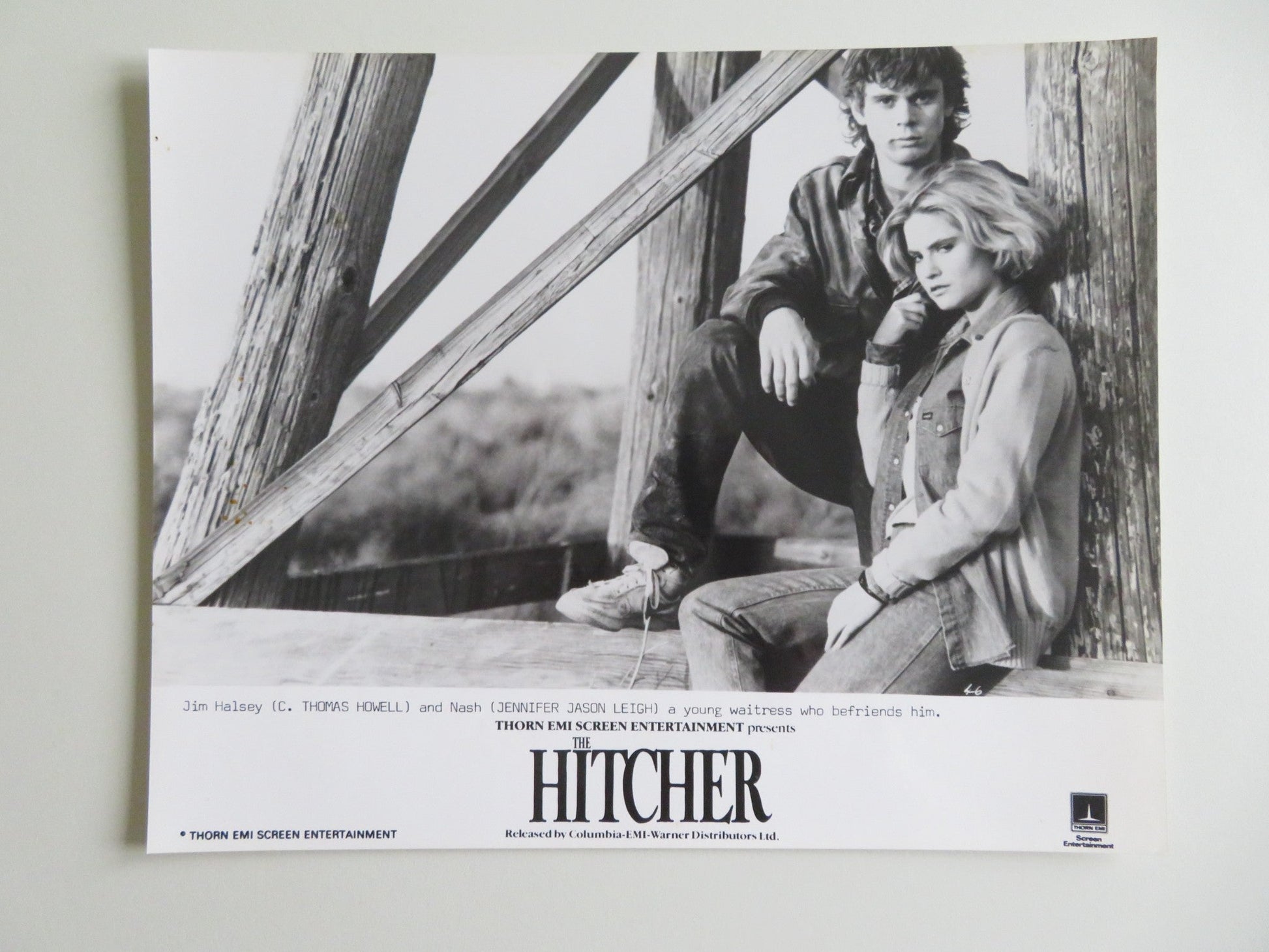 THE HITCHER MOVIE STILL PHOTO LOT OF 4 RUTGER HAUER C. THOMAS HOWELL 1986 - Rendezvous Cinema