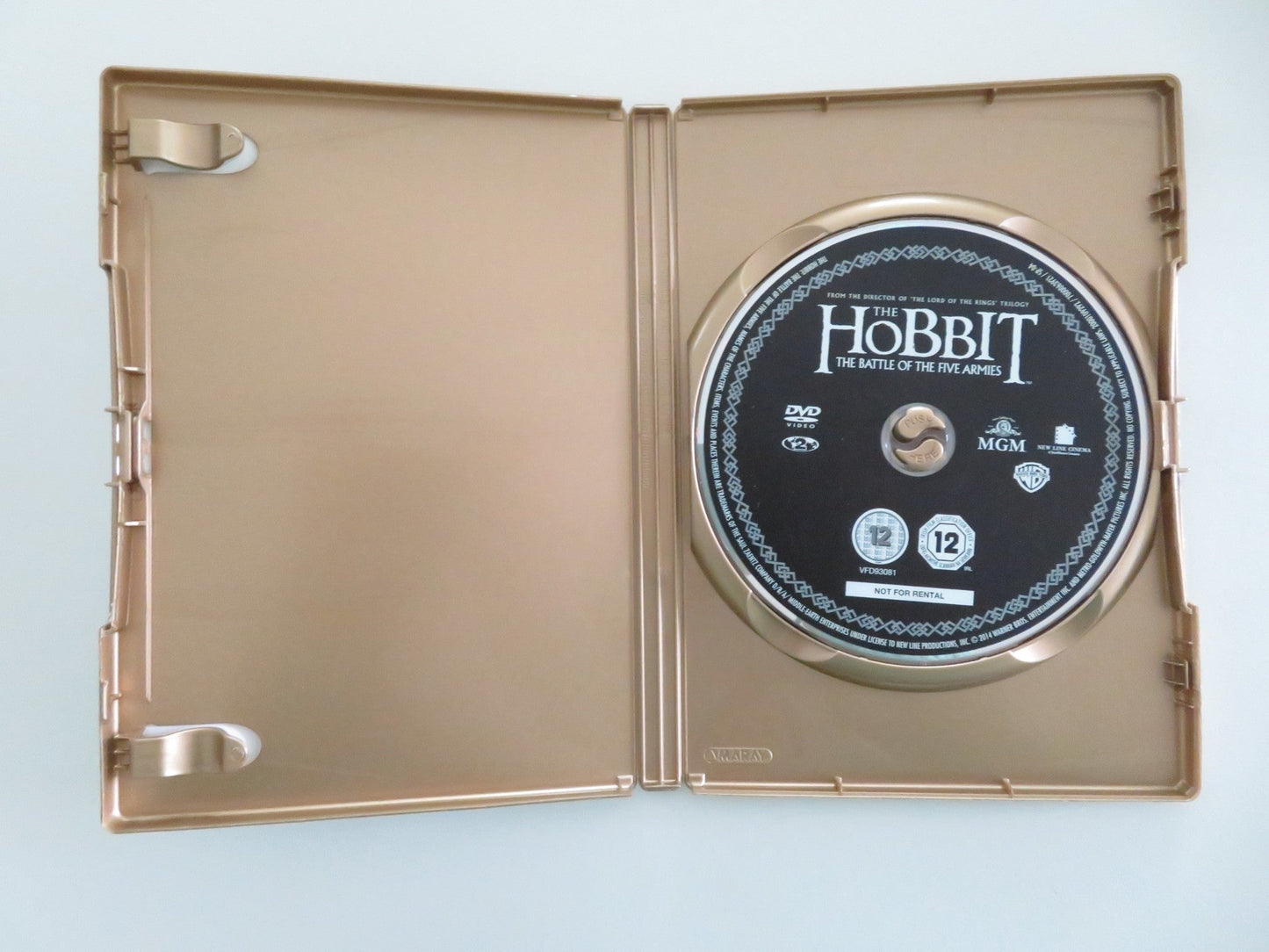 THE HOBBIT: THE BATTLE OF THE FIVE ARMIES (DVD) MARTIN FREEMAN 2014 REGION 2 Movie posters