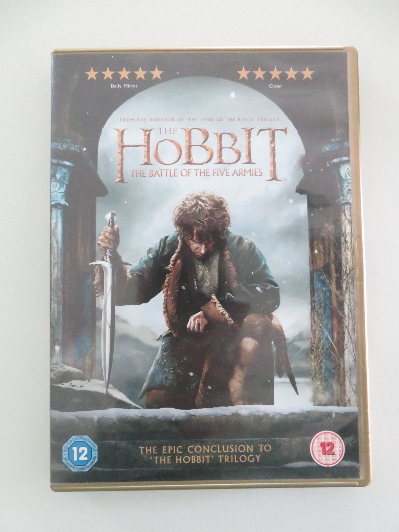 THE HOBBIT: THE BATTLE OF THE FIVE ARMIES (DVD) MARTIN FREEMAN 2014 REGION 2 Movie posters