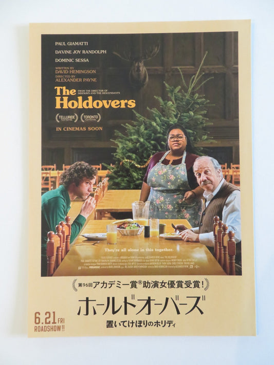 THE HOLDOVERS - B JAPANESE CHIRASHI (B5) POSTER PAUL GIAMATTI DOMINIC SESSA 2023 Rendezvous Cinema Movie posters