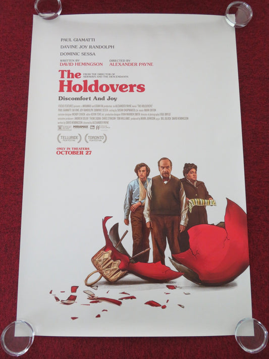THE HOLDOVERS ONE SHEET ROLLED POSTER PAUL GIAMATTI DOMINIC SESSA 2023 Movie posters