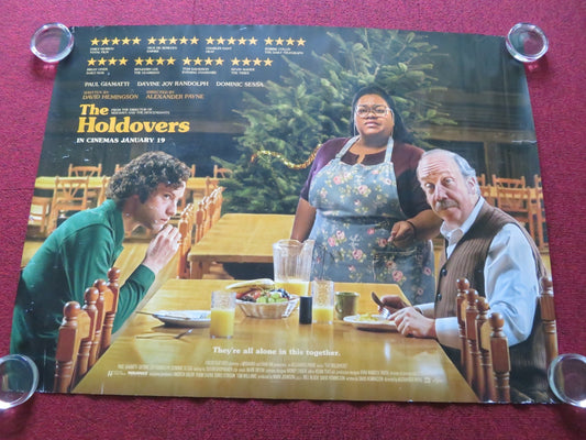 THE HOLDOVERS UK QUAD ROLLED POSTER PAUL GIAMATTI DOMINIC SESSA 2023 Rendezvous Cinema Movie posters