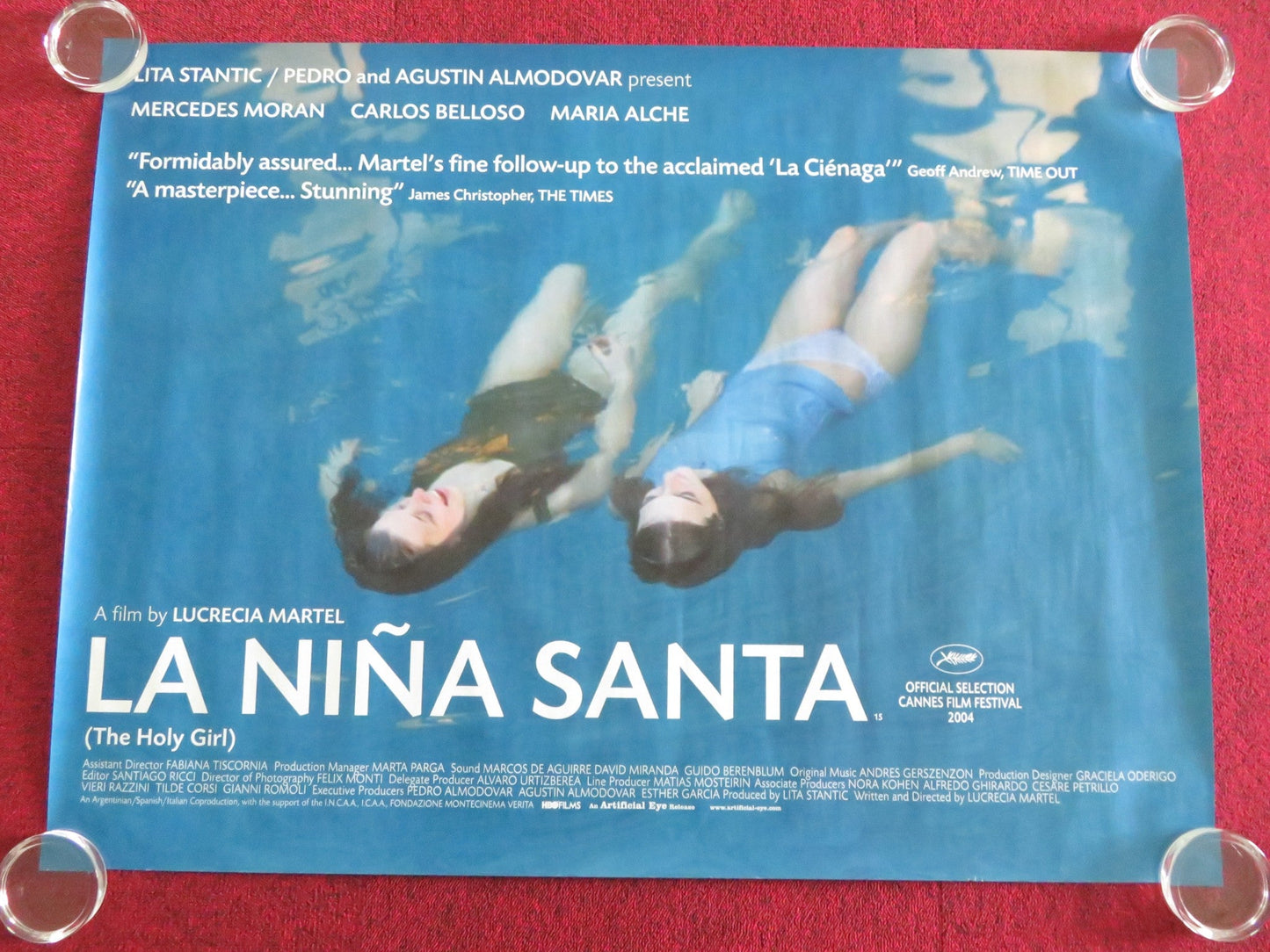 THE HOLY GIRL UK QUAD ROLLED POSTER MERCEDES MORAN CARLOS BELLOSO 2004 Movie posters