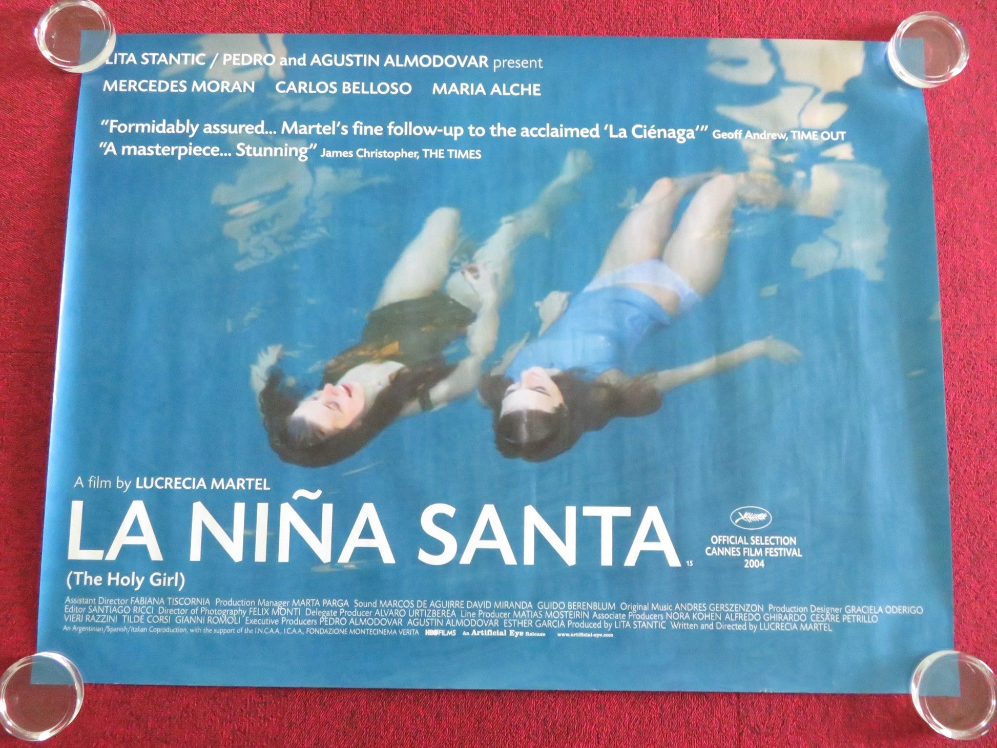 THE HOLY GIRL UK QUAD ROLLED POSTER MERCEDES MORAN CARLOS BELLOSO 2004 Movie posters