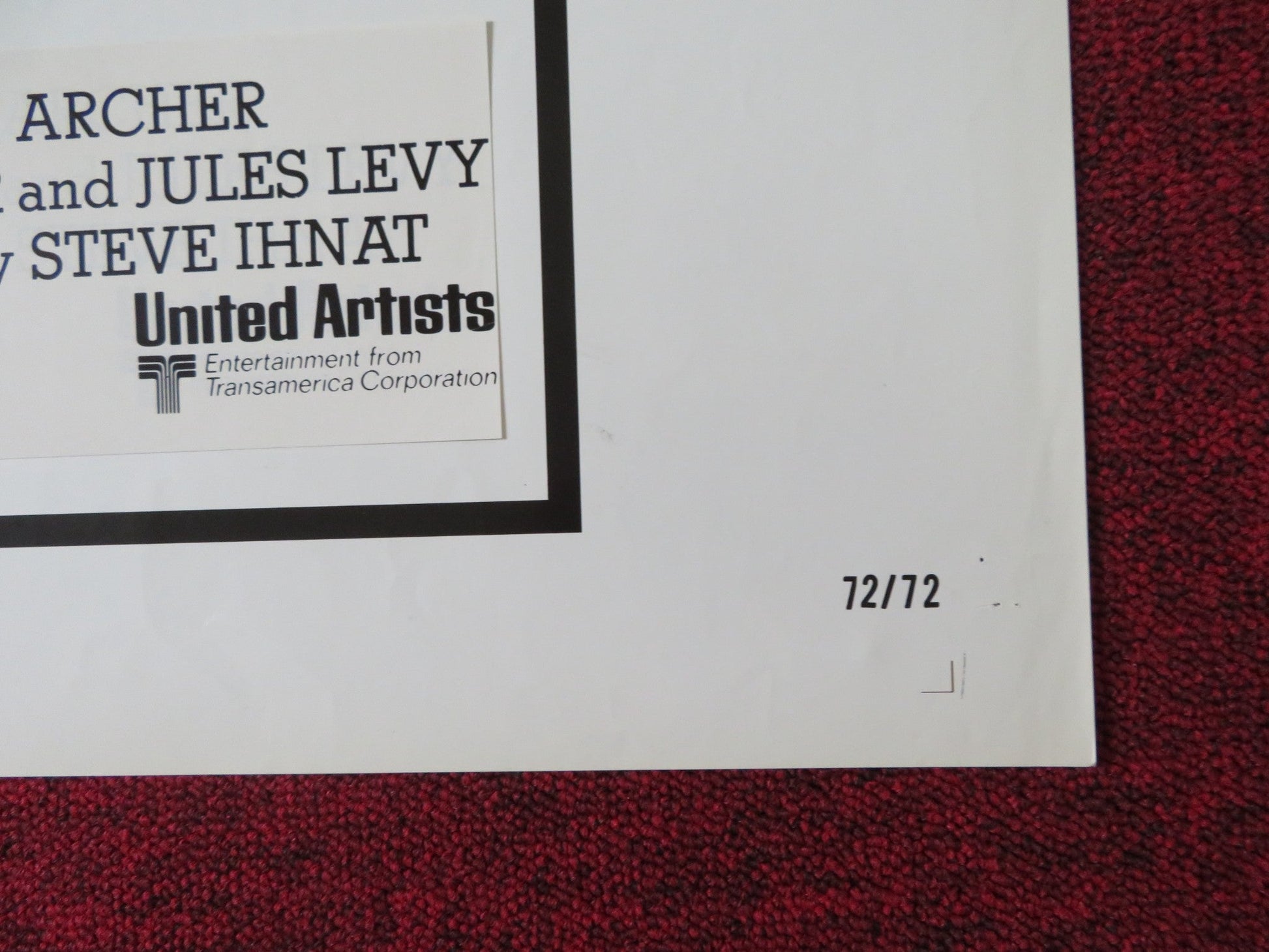 THE HONKERS FOLDED US ONE SHEET POSTER JAMES COBURN LOIS NETTLETON 1972 Rendezvous Cinema Movie posters