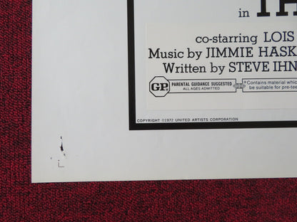 THE HONKERS FOLDED US ONE SHEET POSTER JAMES COBURN LOIS NETTLETON 1972 Rendezvous Cinema Movie posters