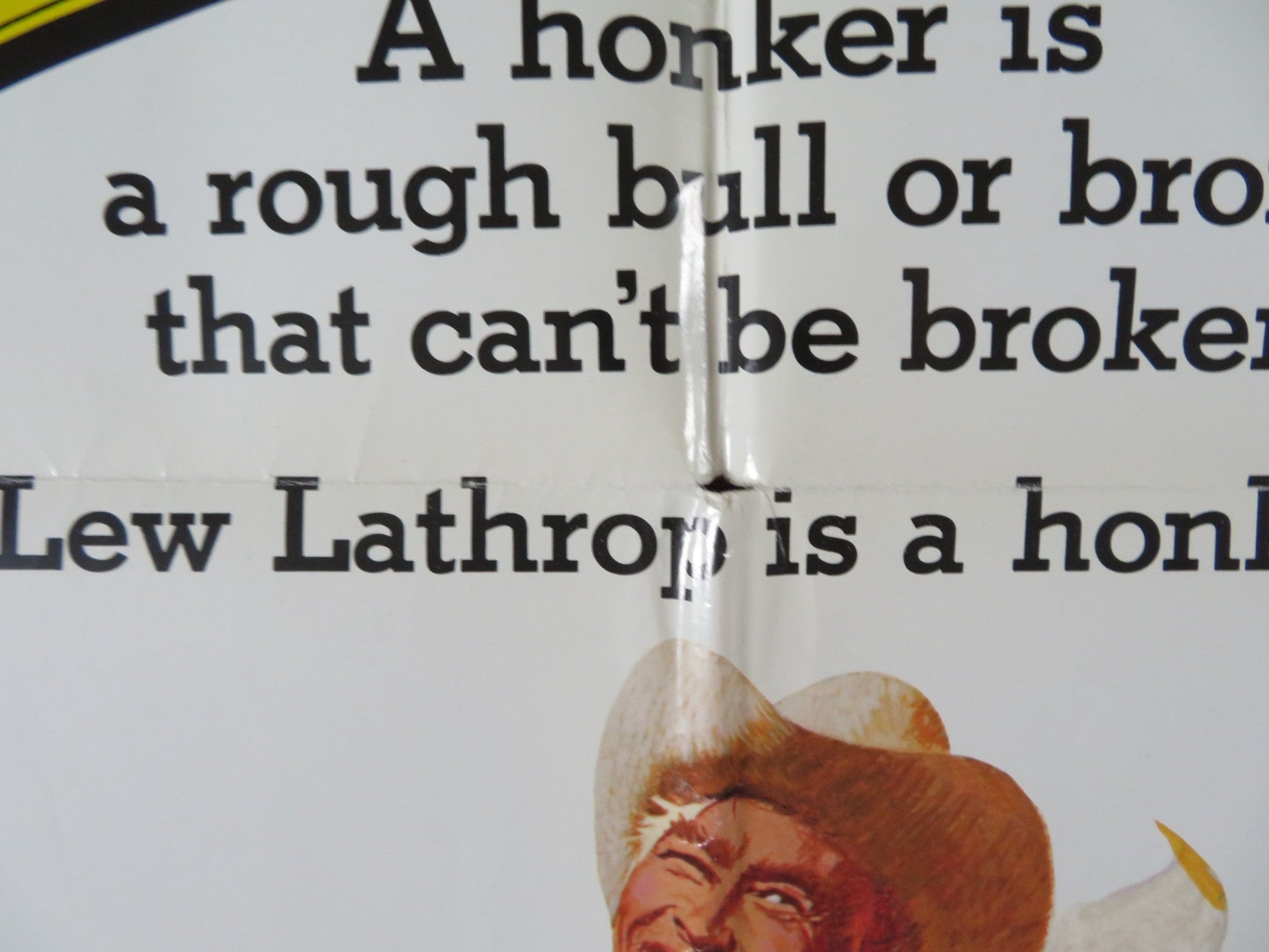 THE HONKERS FOLDED US ONE SHEET POSTER JAMES COBURN LOIS NETTLETON 1972 Rendezvous Cinema Movie posters