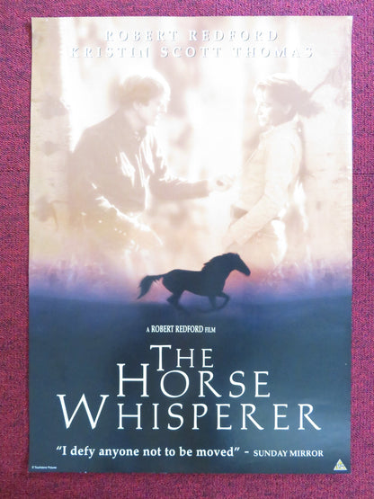 THE HORSE WHISPERER VHS VIDEO POSTER ROBERT REDFORD KRISTIN SCOTT THOMAS 1998 Rendezvous Cinema Movie posters