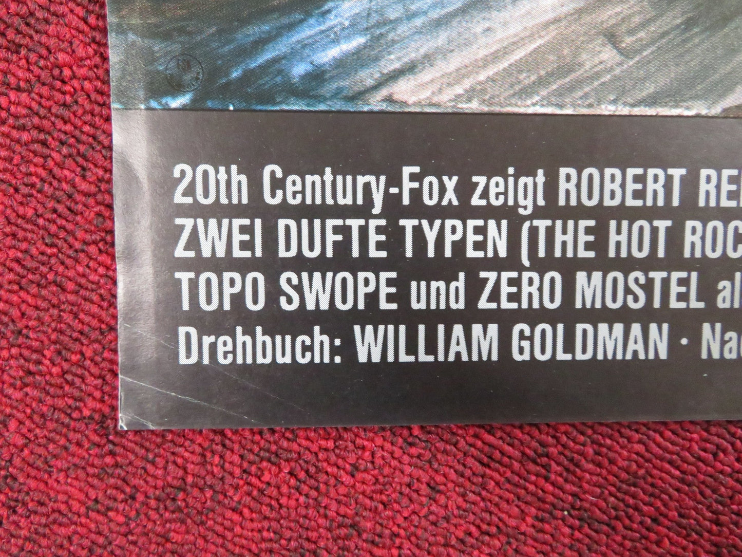THE HOT ROCK GERMAN A1 POSTER FOLDED ROBERT REDFORD GEORGE SEGAL 1972 Rendezvous Cinema Movie posters