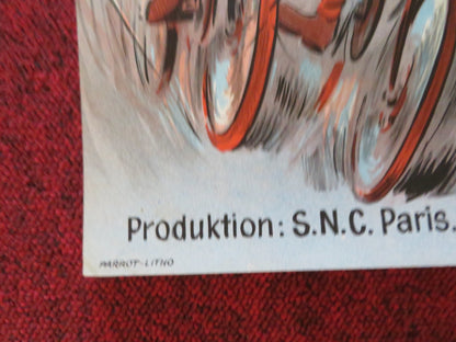 THE HOTSHOTS DANISH POSTER ROLLED BOURVIL ROBERT HIRSCH 1969 Rendezvous Cinema Movie posters