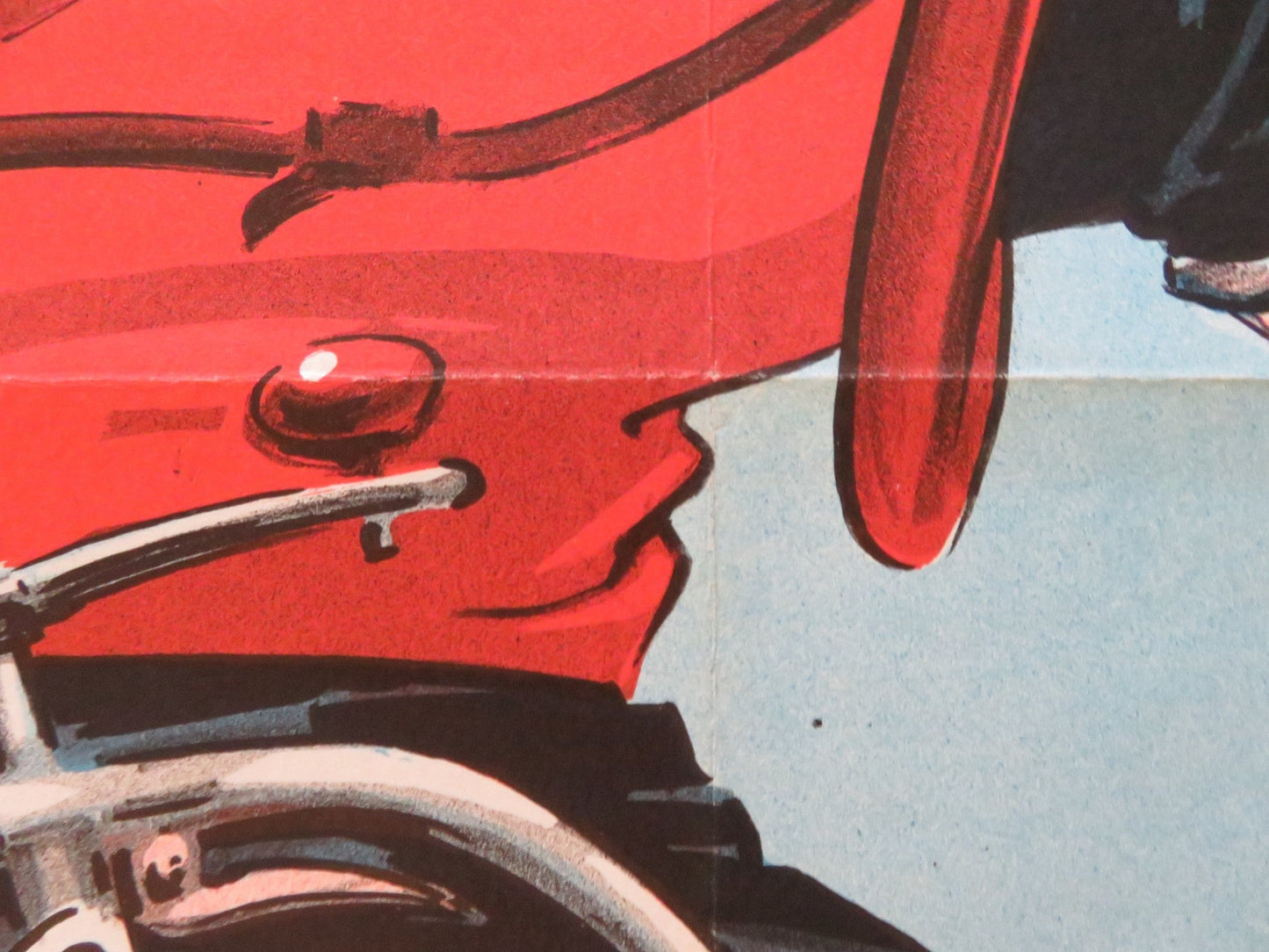 THE HOTSHOTS DANISH POSTER ROLLED BOURVIL ROBERT HIRSCH 1969 Rendezvous Cinema Movie posters