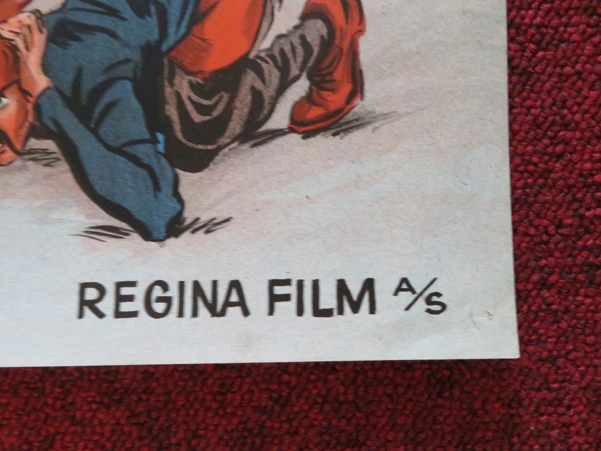 THE HOTSHOTS DANISH POSTER ROLLED BOURVIL ROBERT HIRSCH 1969 Rendezvous Cinema Movie posters