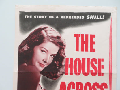 THE HOUSE ACROSS THE STREET US INSERT POSTER WAYNE MORRIS JANIS PAIGE 1949 Rendezvous Cinema Movie posters