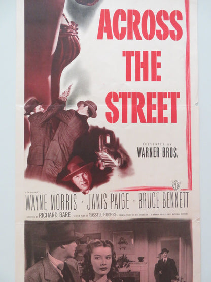 THE HOUSE ACROSS THE STREET US INSERT POSTER WAYNE MORRIS JANIS PAIGE 1949 Rendezvous Cinema Movie posters