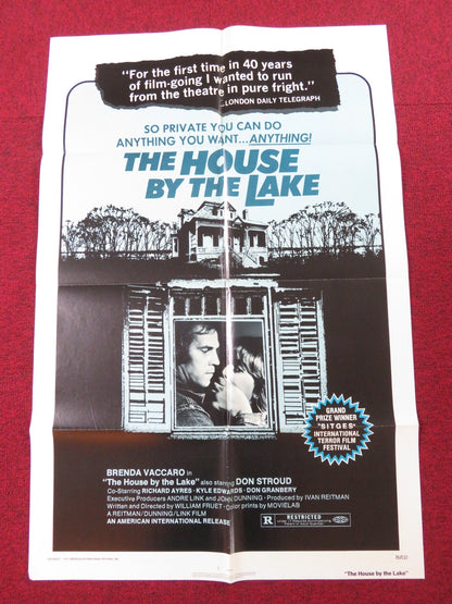 THE HOUSE BY THE LAKE - B FOLDED US ONE SHEET POSTER BRENDA VACCARO 1977 Rendezvous Cinema Movie posters