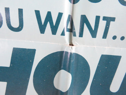 THE HOUSE BY THE LAKE - B FOLDED US ONE SHEET POSTER BRENDA VACCARO 1977 Rendezvous Cinema Movie posters