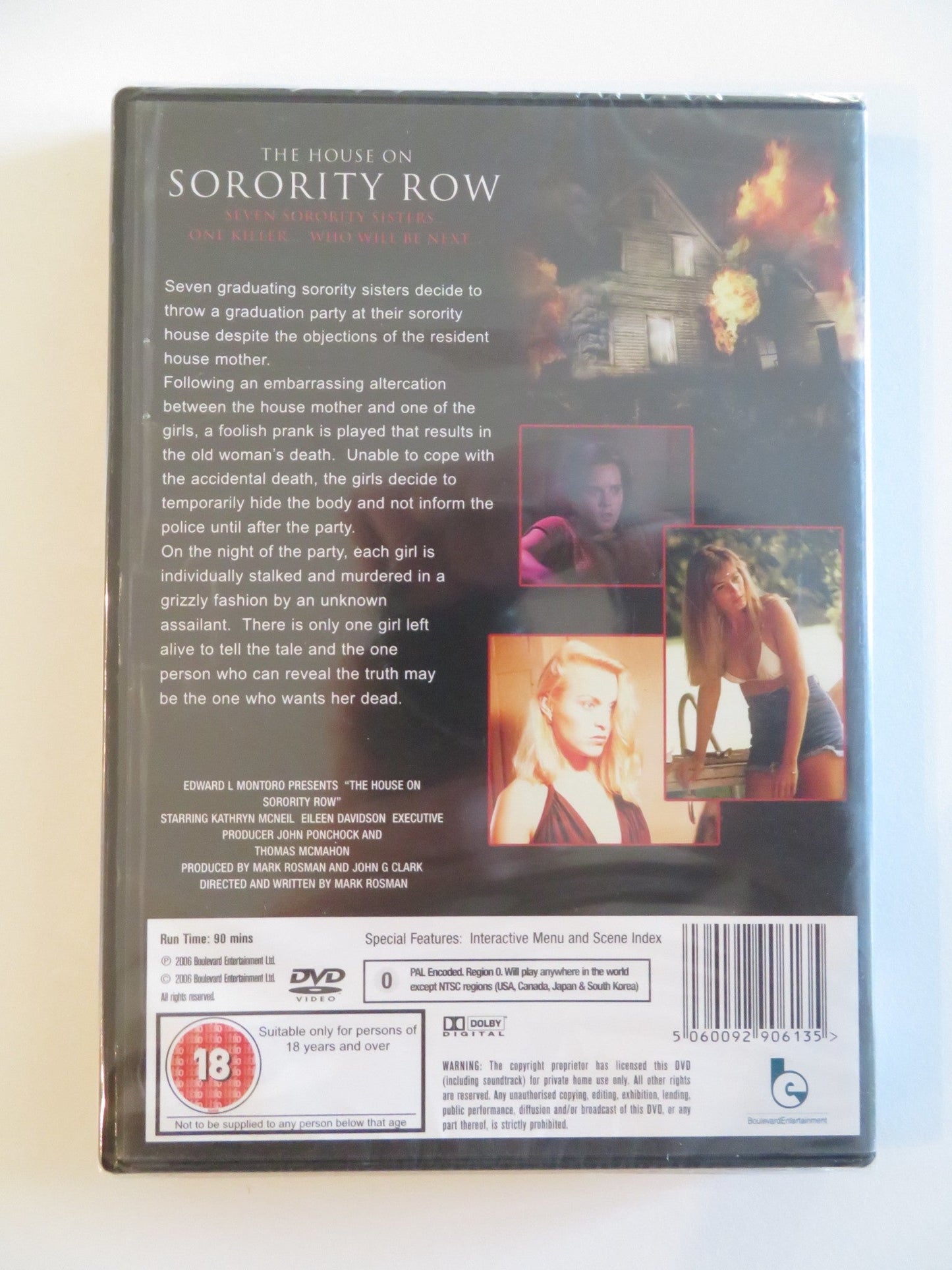 THE HOUSE ON SORORITY ROW (DVD) KATE MCNEIL EILEEN DAVIDSON 1982 REGION 0 Rendezvous Cinema Movie posters