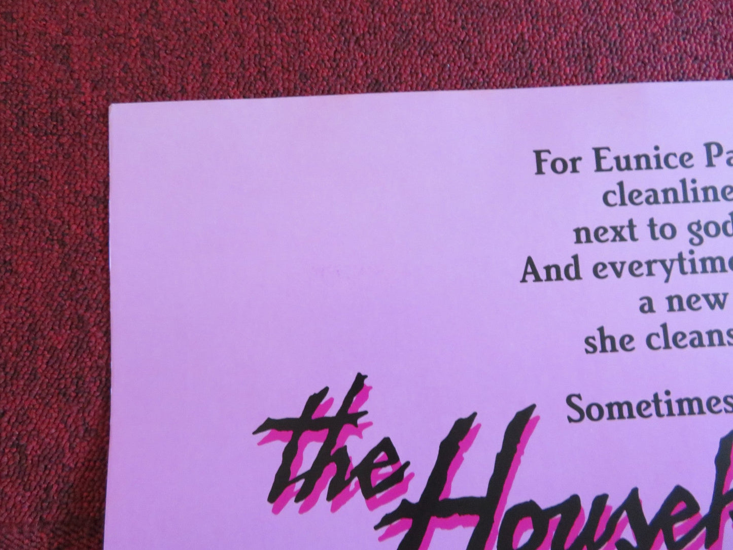 THE HOUSEKEEPER US TRI FOLDED ONE SHEET ROLLED POSTER RITA TUSHINGHAM PETTY 1986 Rendezvous Cinema Movie posters