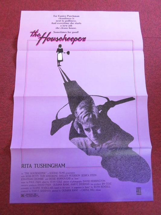THE HOUSEKEEPER US TRI FOLDED ONE SHEET ROLLED POSTER RITA TUSHINGHAM PETTY 1986 Rendezvous Cinema Movie posters