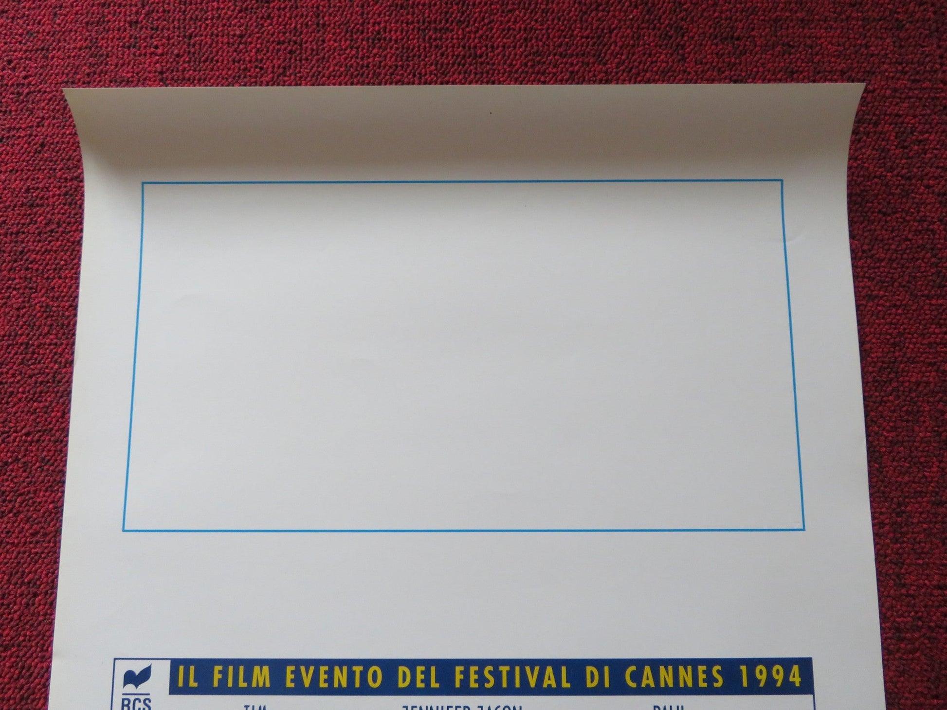 THE HUDSUCKER PROXY ITALIAN LOCANDINA POSTER TIM ROBBINS JENNIFER J. LEIGH 1994 Rendezvous Cinema Movie posters