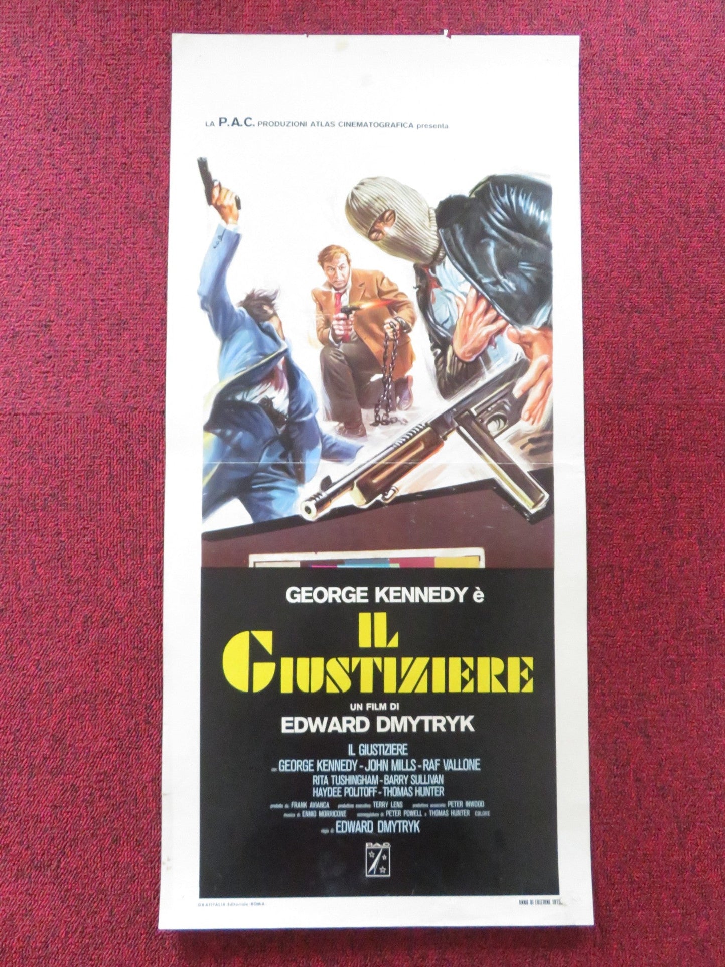 THE HUMAN FACTOR - B ITALIAN LOCANDINA POSTER GEORGE KENNEDY JOHN MILLS 1975 Rendezvous Cinema Movie posters