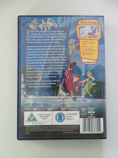 THE HUNCHBACK OF NOTRE DAME II: THE SECRET OF THE BELL (DVD) 2002 REGION 2 Movie posters