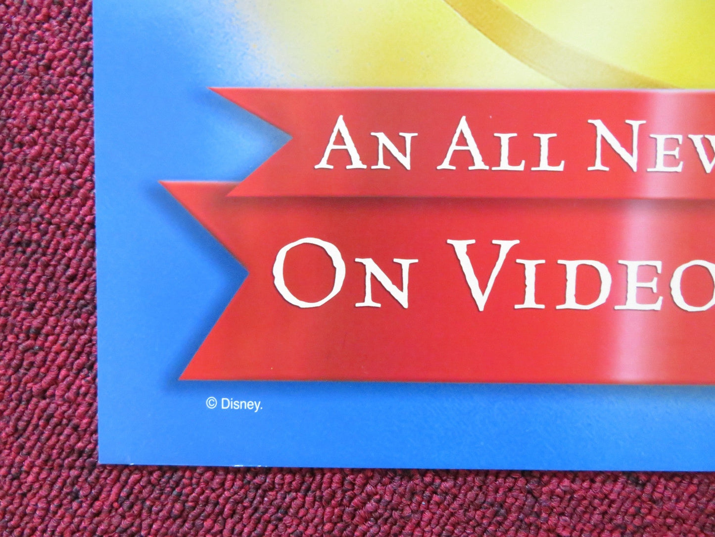 THE HUNCHBACK OF NOTRE DAME II VHS & DVD VIDEO POSTER J. ALEXANDER DISNEY 2002 Rendezvous Cinema Movie posters