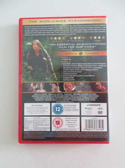 THE HUNGER GAMES - B - 2 DISC DVD SET (DVD) JENNIFER LAWRENCE 2012 REGION 2 Movie posters