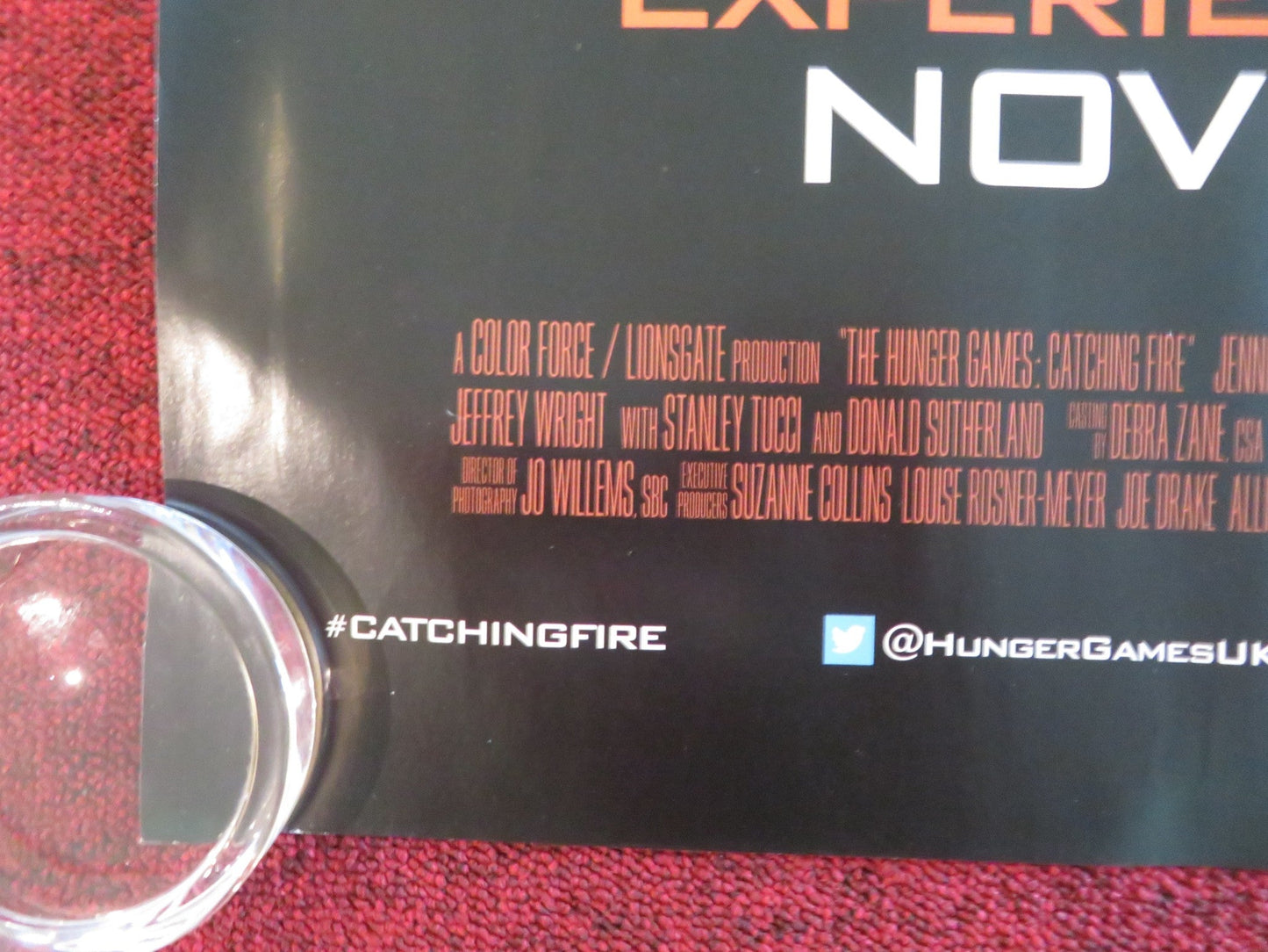 THE HUNGER GAMES CATCHING FIRE UK QUAD ROLLED POSTER JENNIFER LAWRENCE 2013 Movie posters