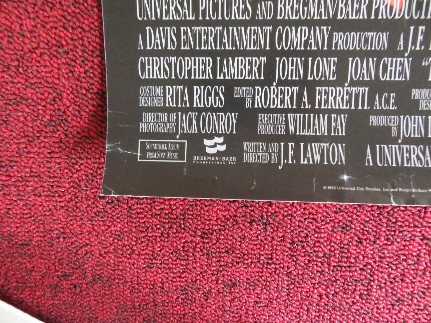 THE HUNTED VHS POSTER POSTER CHRISTOPHER LAMBERT JOHN LONE 1995 Rendezvous Cinema Movie posters