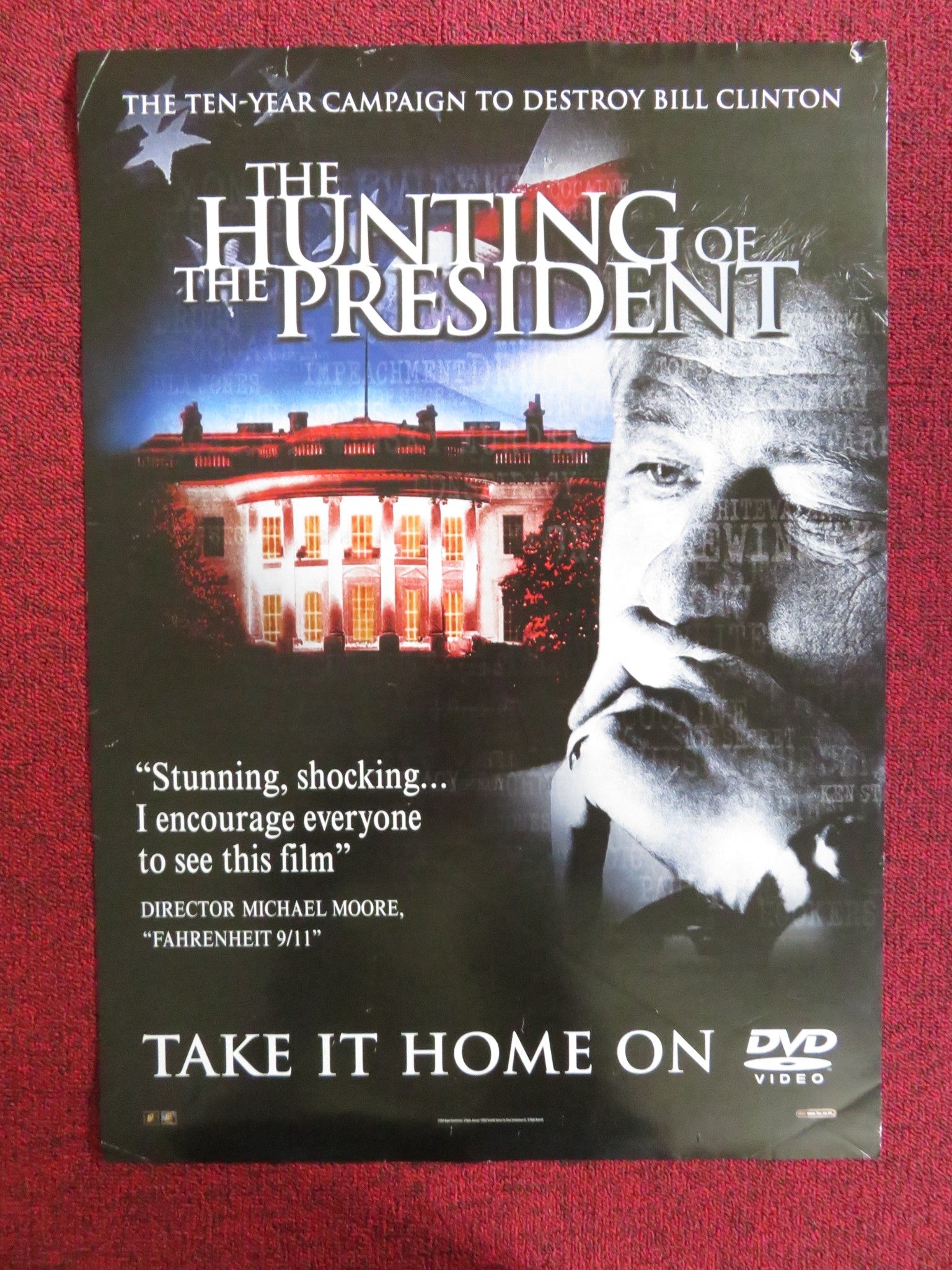 THE HUNTING OF THE PRESIDENT DVD POSTER MORGAN FREEMAN 2004 Rendezvous Cinema Movie posters