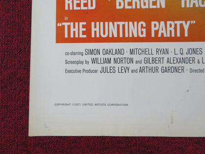 THE HUNTING PARTY FOLDED US ONE SHEET POSTER OLIVER REED CANDICE BERGEN 1971 Rendezvous Cinema Movie posters
