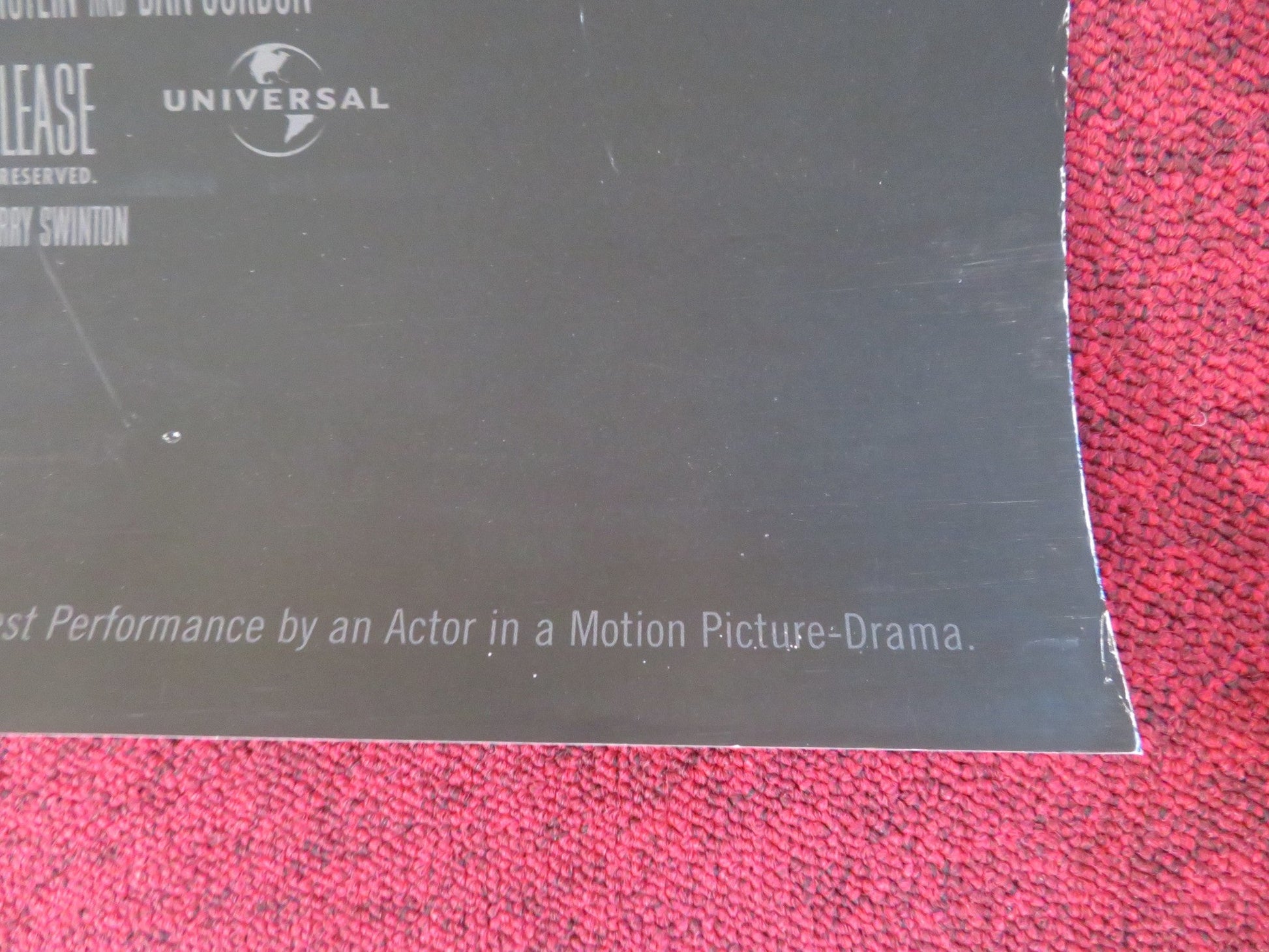 THE HURRICANE DVD & VHS VIDEO POSTER ROLLED DENZEL WASHINGTON L. SCHREIBER 1999 Rendezvous Cinema Movie posters