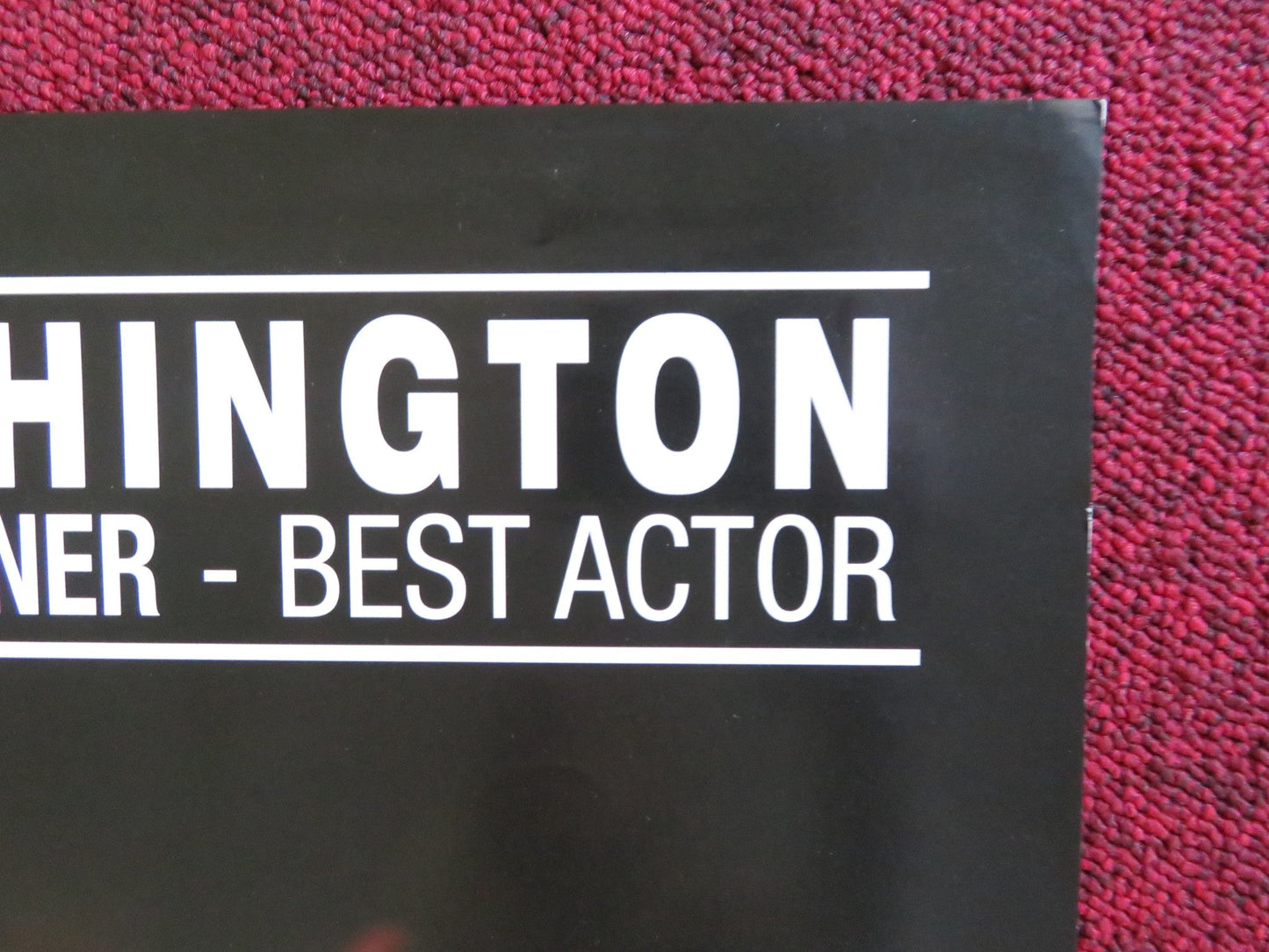 THE HURRICANE VHS VIDEO POSTER DENZEL WASHINGTON LIEV SCHREIBER 1999 Rendezvous Cinema Movie posters