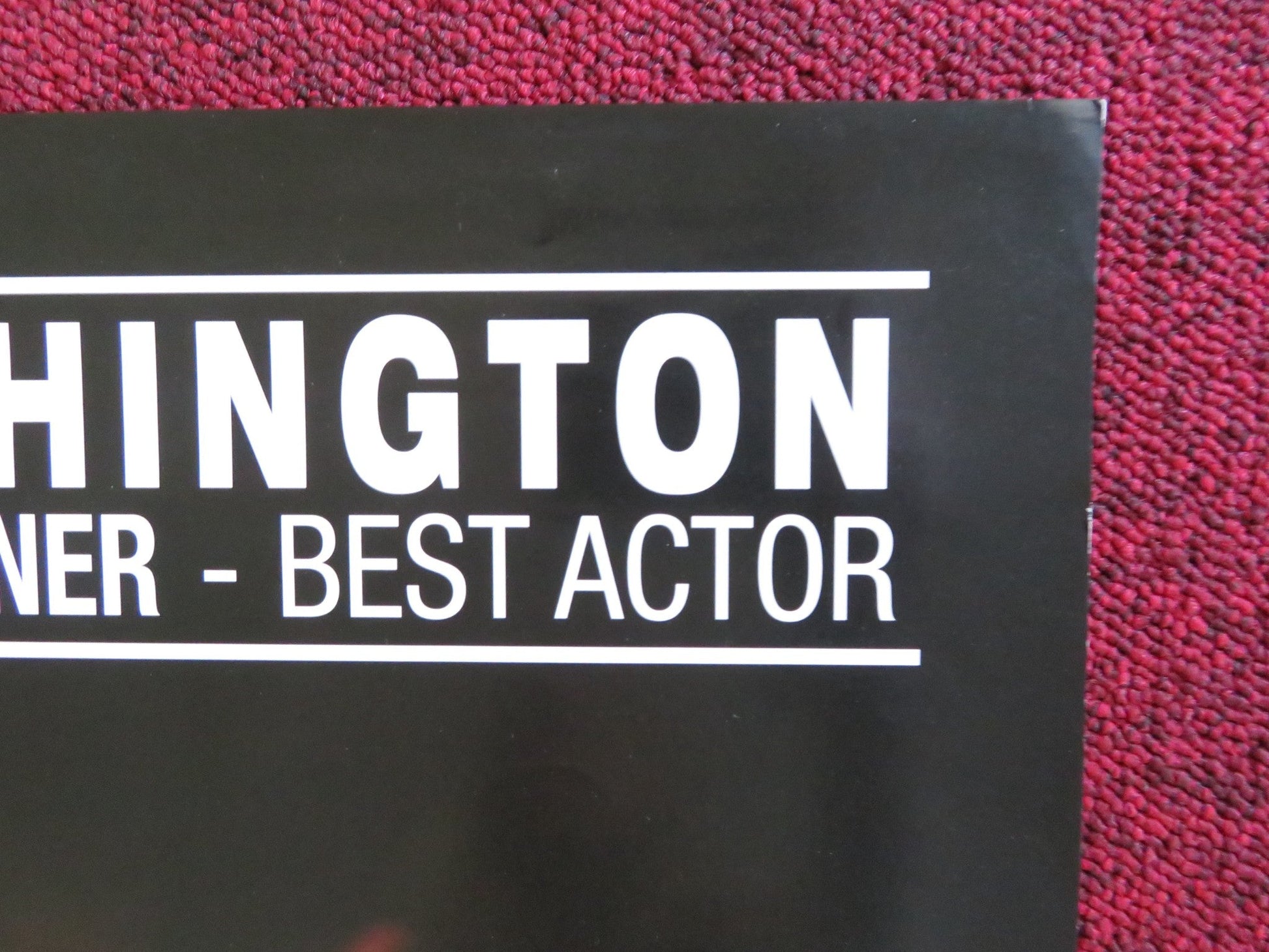 THE HURRICANE VHS VIDEO POSTER DENZEL WASHINGTON LIEV SCHREIBER 1999 Rendezvous Cinema Movie posters