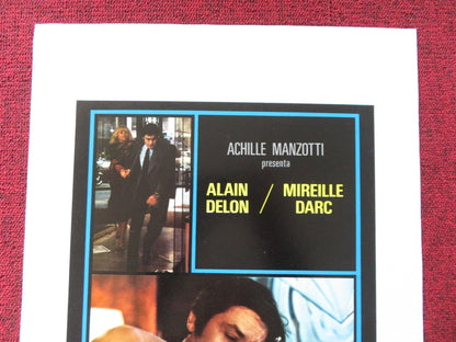 THE HURRIED MAN ITALIAN LOCANDINA POSTER ALAIN DELON MIREILLE DARC 1978 Rendezvous Cinema Movie posters