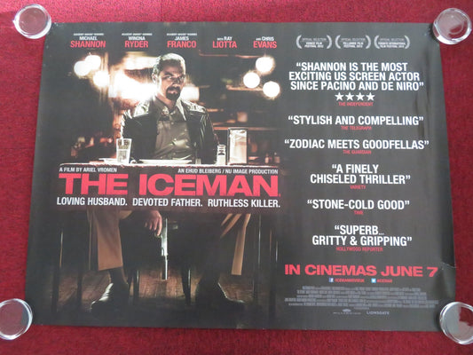 THE ICEMAN UK QUAD ROLLED POSTER MICHAEL SHANNON WINONA RYDER 2012 Movie posters