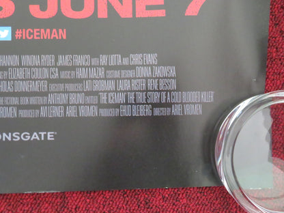 THE ICEMAN UK QUAD ROLLED POSTER MICHAEL SHANNON WINONA RYDER 2012 Movie posters