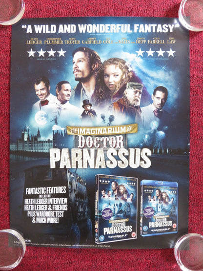 THE IMAGINARIUM OF DOCTOR PARNASSUS VHS VIDEO POSTER HEATH LEDGER P. FAITH 2009 Rendezvous Cinema Movie posters