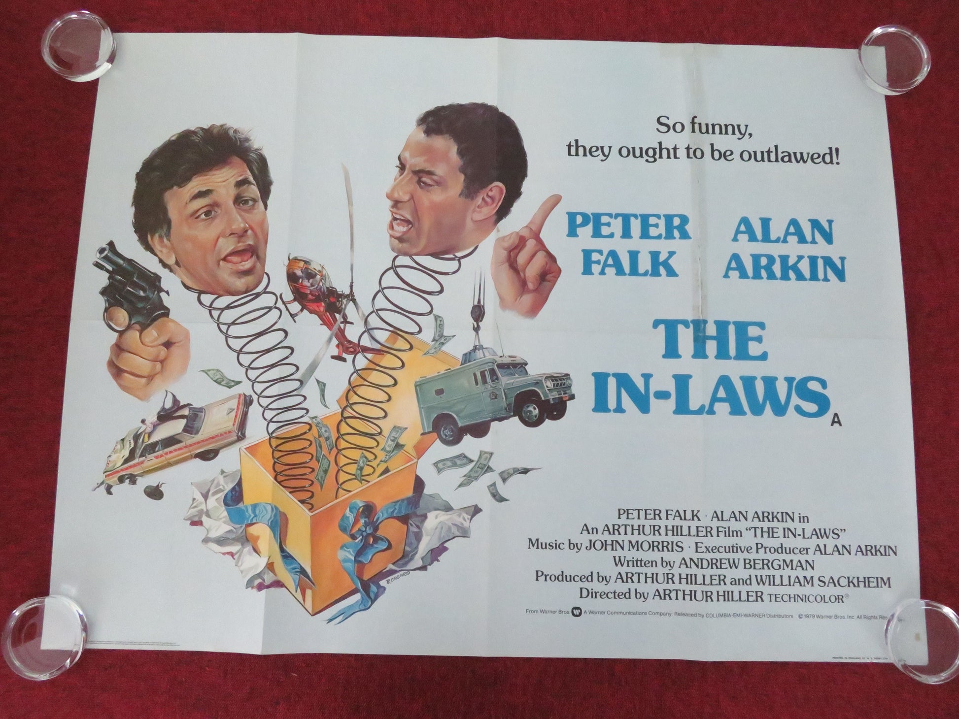 The In-Laws UK Quad Rolled Poster Peter Falk Alan Arkin 1979 Movie posters