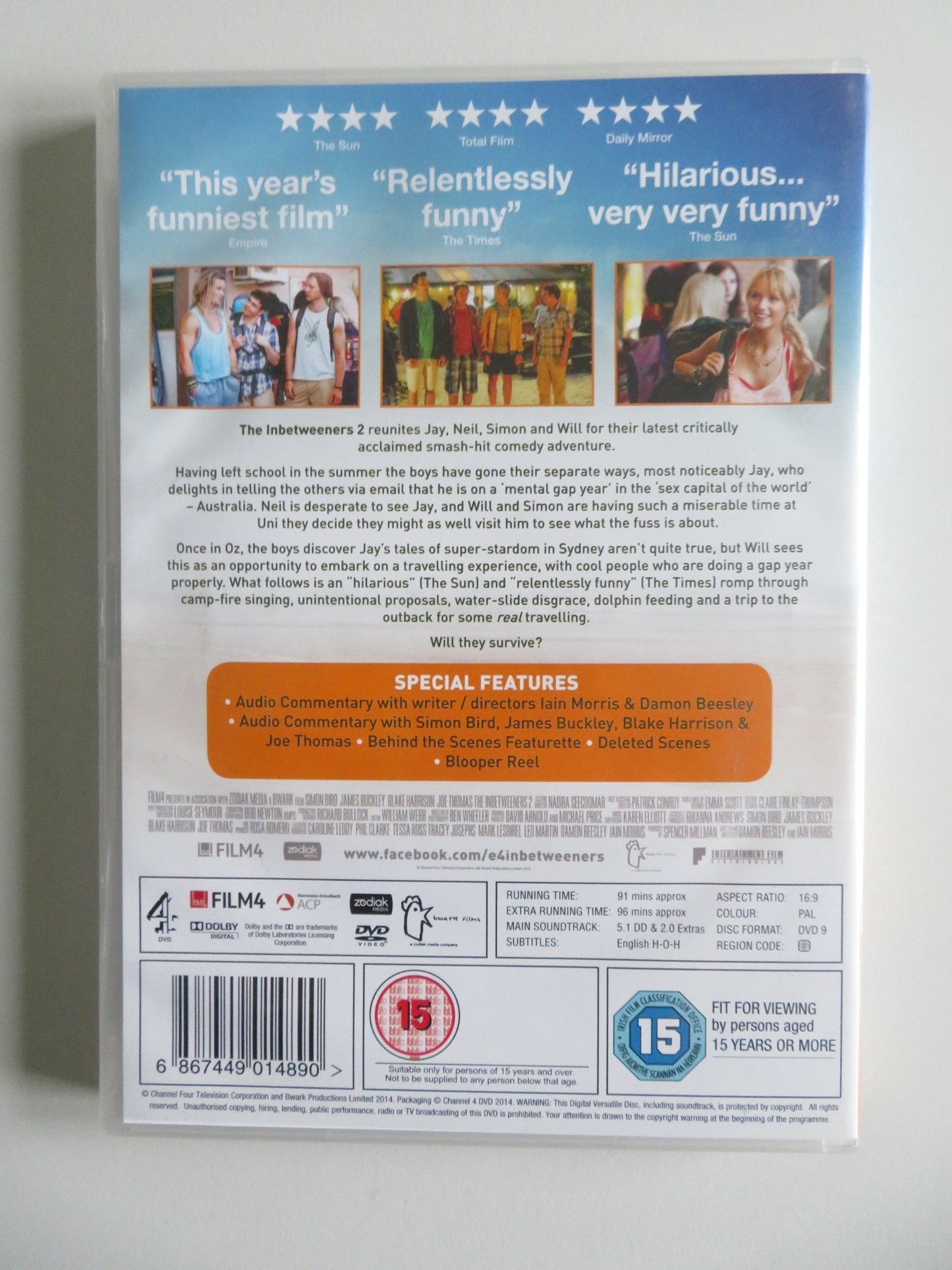 THE INBETWEENERS MOVIE 1 & 2 (DVD BOXSET) BIRD BUCKLEY DAVIES 2011 REGION 2 Movie posters