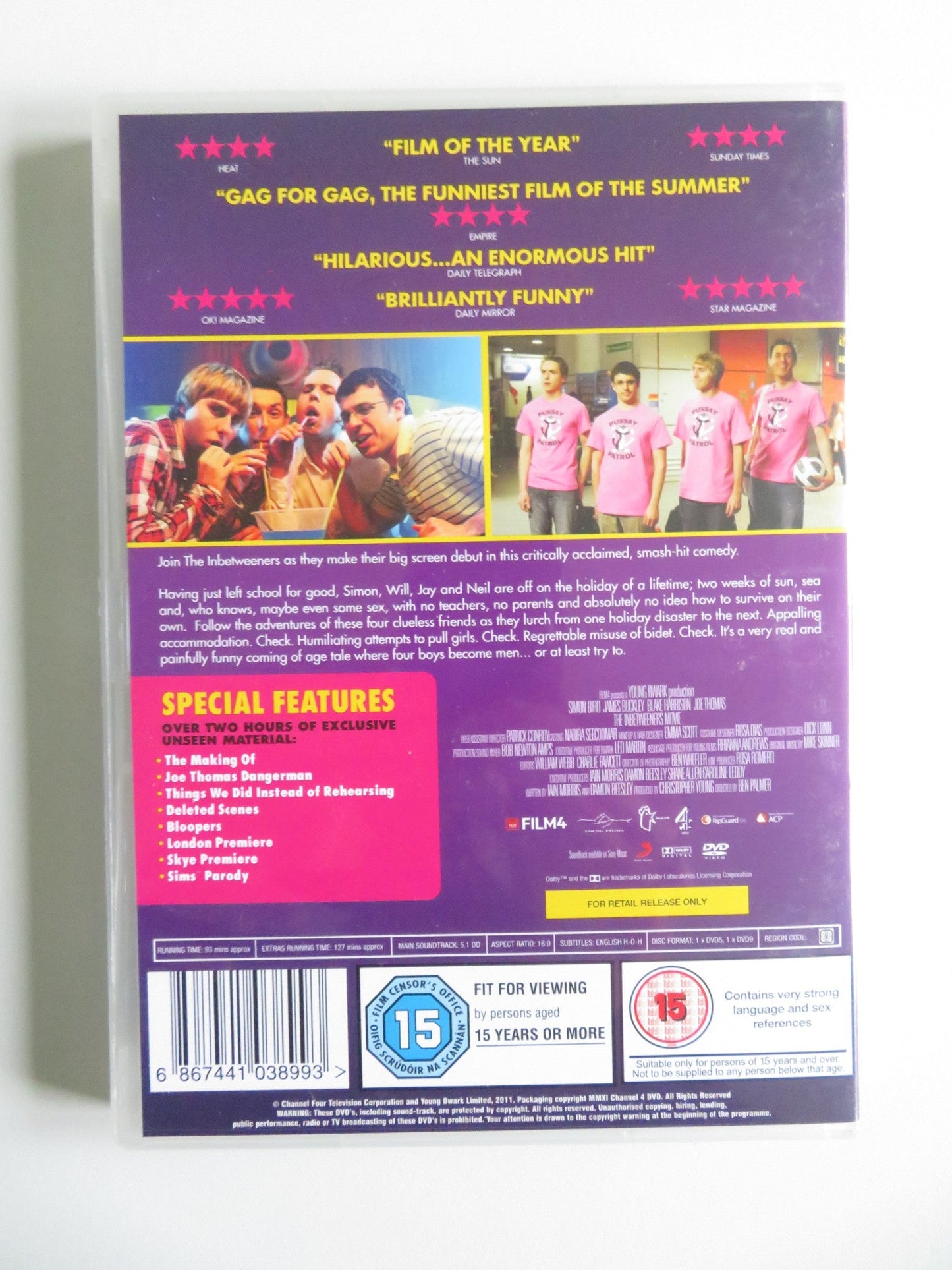 THE INBETWEENERS MOVIE 1 & 2 (DVD BOXSET) BIRD BUCKLEY DAVIES 2011 REGION 2 Movie posters
