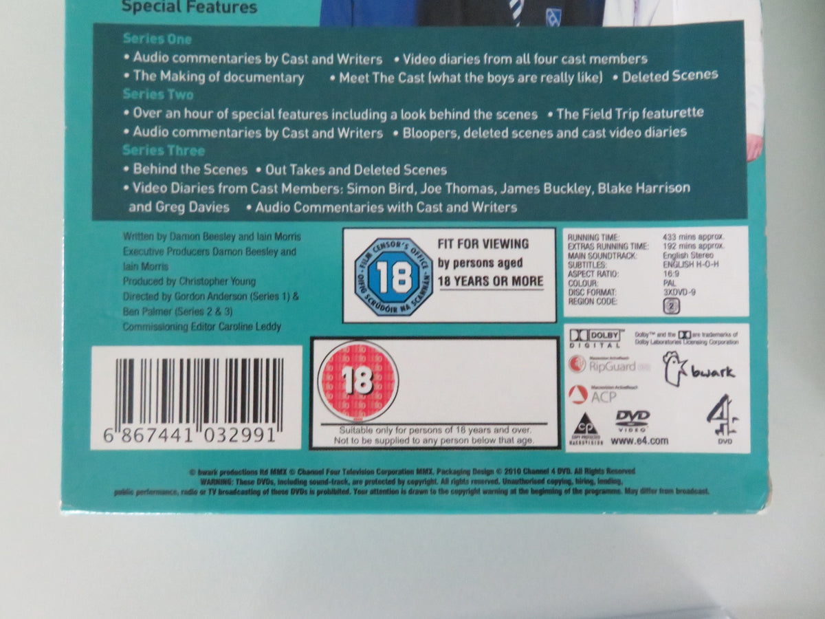 The Inbetweeners Series 1, 2 & 3 (DVD BoxSet) Simon Bird J.Buckley 2008 Region 2 Movie posters