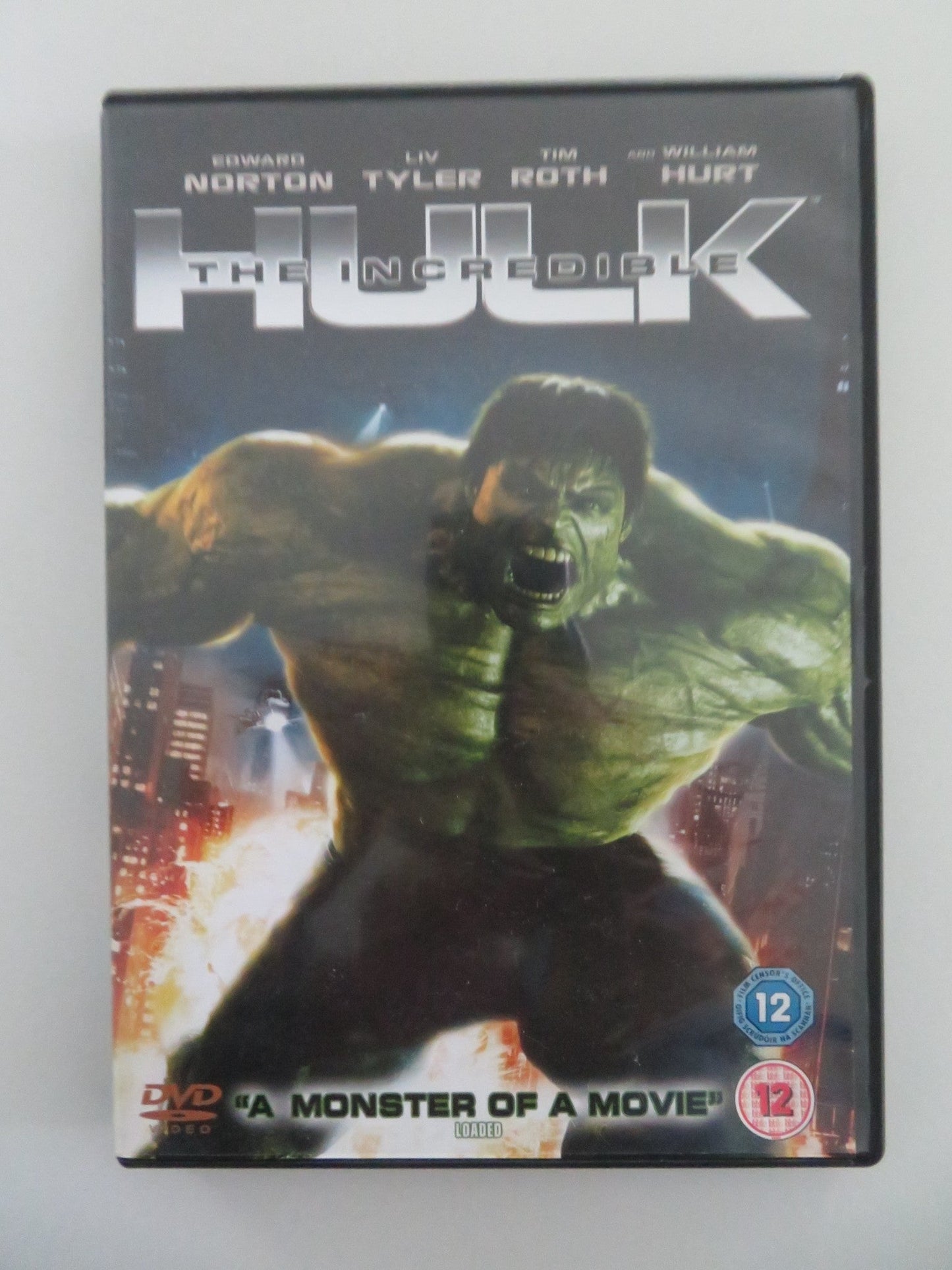 THE INCREDIBLE HULK (DVD) MARVEL EDWARD NORTON TIM ROTH 2008 REGION 2, 5 Movie posters