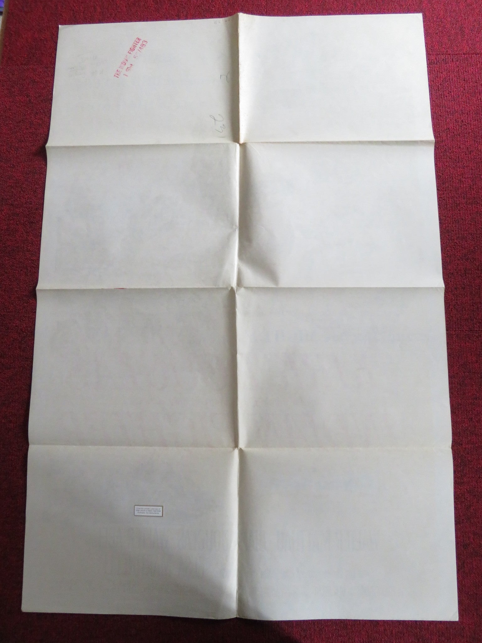 THE INDIAN FIGHTER FOLDED US ONE SHEET POSTER KIRK DOUGLAS WALTER MATTHAU 1955 Rendezvous Cinema Movie posters