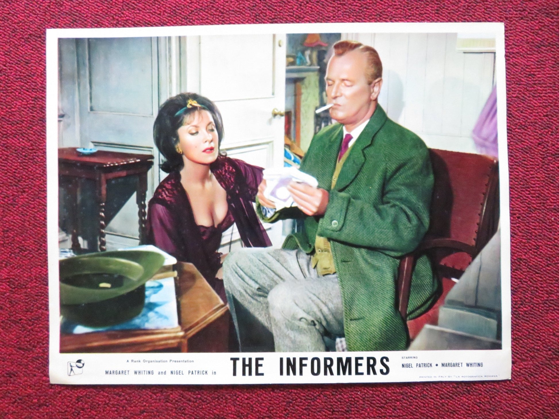 THE INFORMERS US LOBBY CARD FULL SET NIGEL PATRICK MARGARET WHITING 1964 Rendezvous Cinema Movie posters
