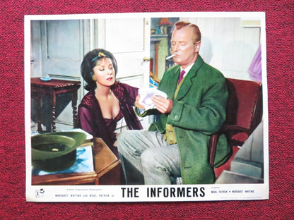 THE INFORMERS US LOBBY CARD FULL SET NIGEL PATRICK MARGARET WHITING 1964 Rendezvous Cinema Movie posters